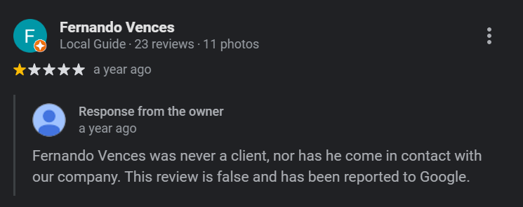 fake review